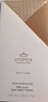 gin and tonic milk chocolate 56% cacao