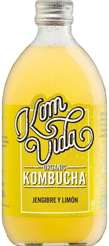 Kombucha jengibre limón