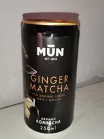 Ginger Matcha con Jengibre, Limón, Mate y Matcha - Organic Kombucha