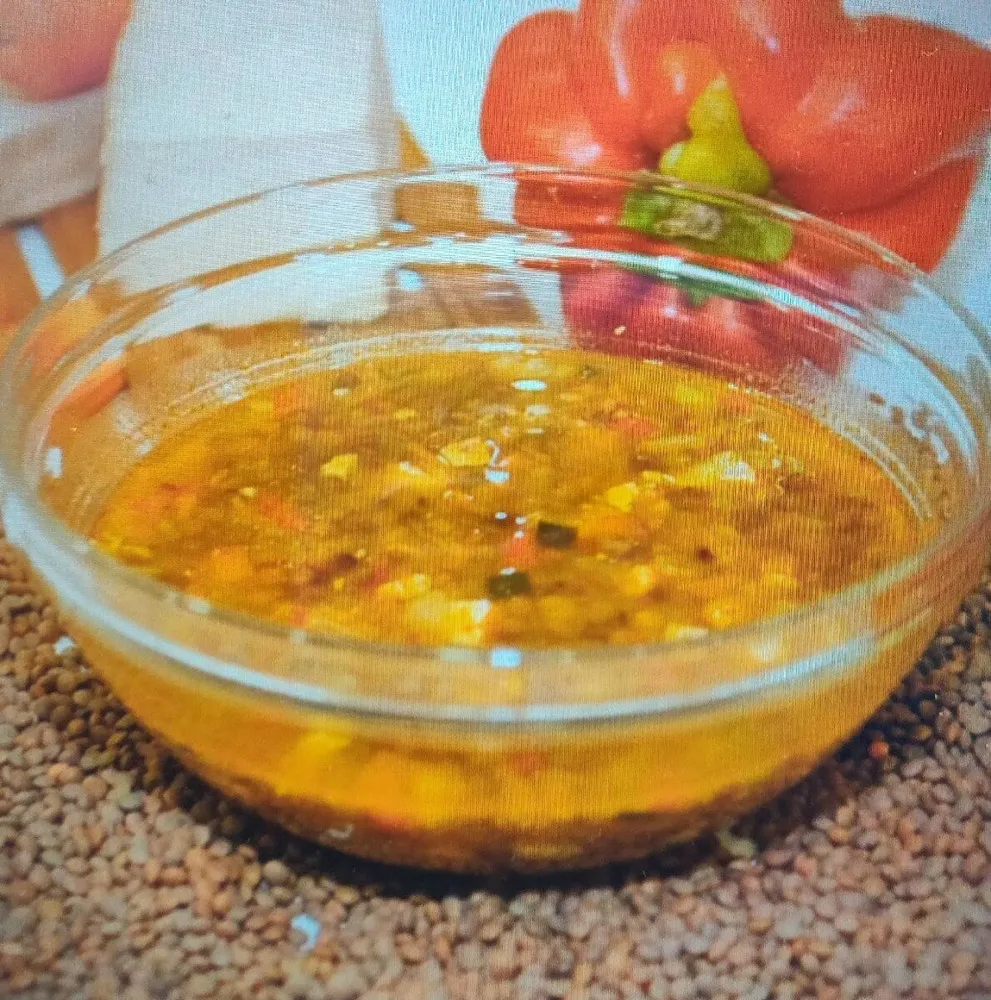 Lentejas con tofu y vegetales