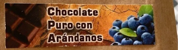 Chocolate puro con arándanos