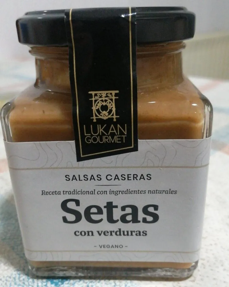 Salsa setas con verduras