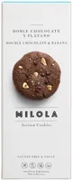 Galletas de doble chocolate y plátano