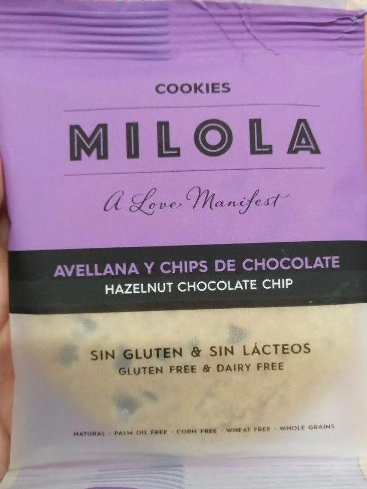 Coockie avellana y chips de chocolate