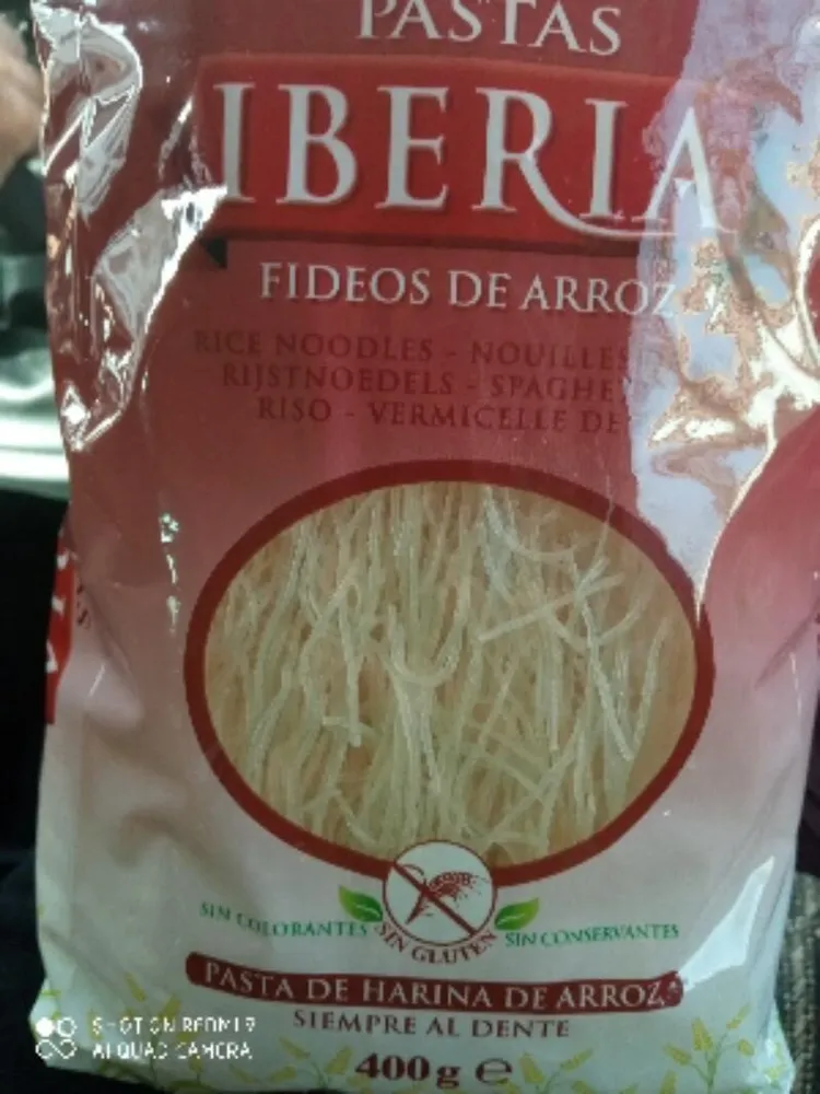 Fideos de arroz sin gluten