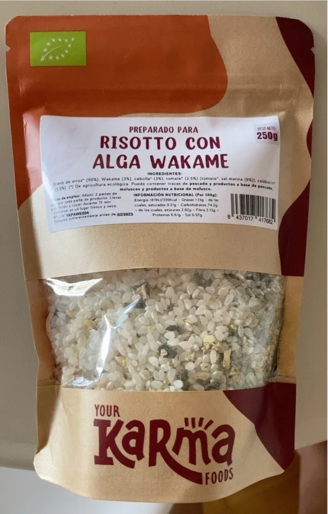 Risotto con alga wakame