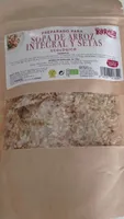 Sopa de arroz integral y setas