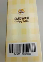Sandwich chorizo y tortilla