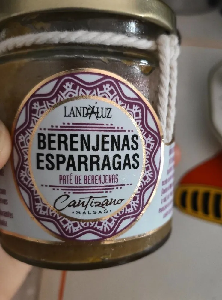 Paté de berenjenas esparragas