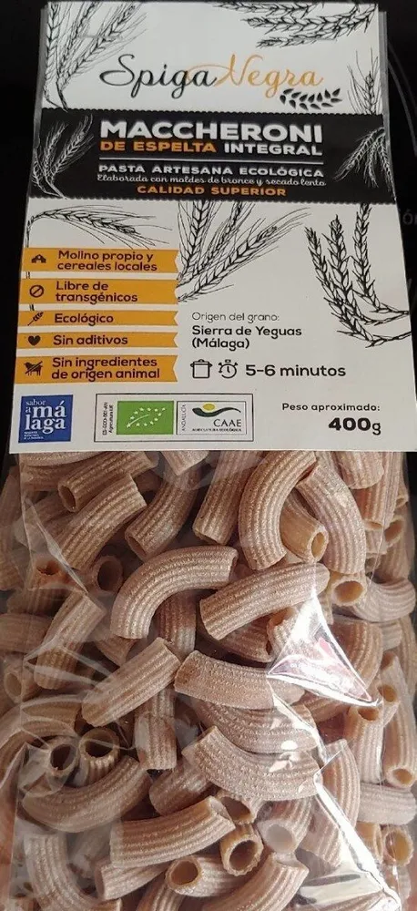 Maccheroni de espelta integral