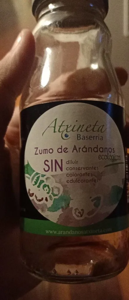 Zumo de arándanos