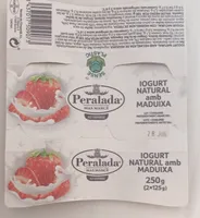 Iogurt natural amb maduixa