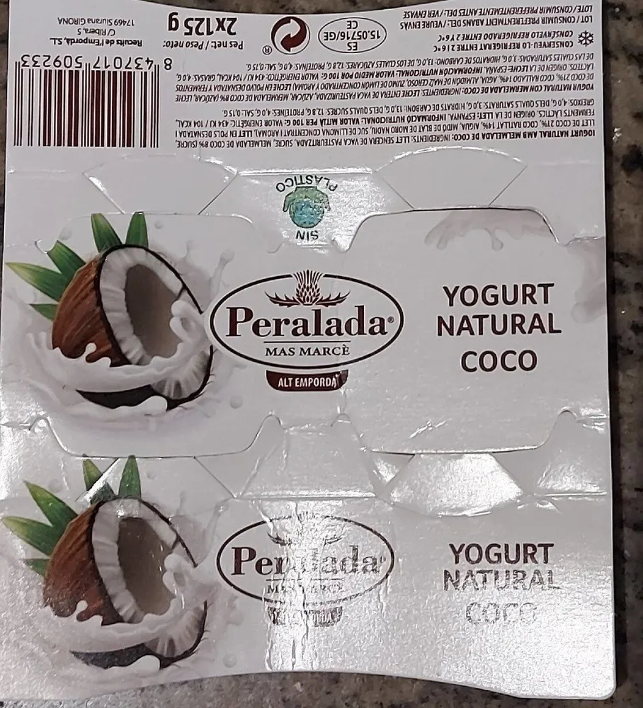 Yogurt natural coco