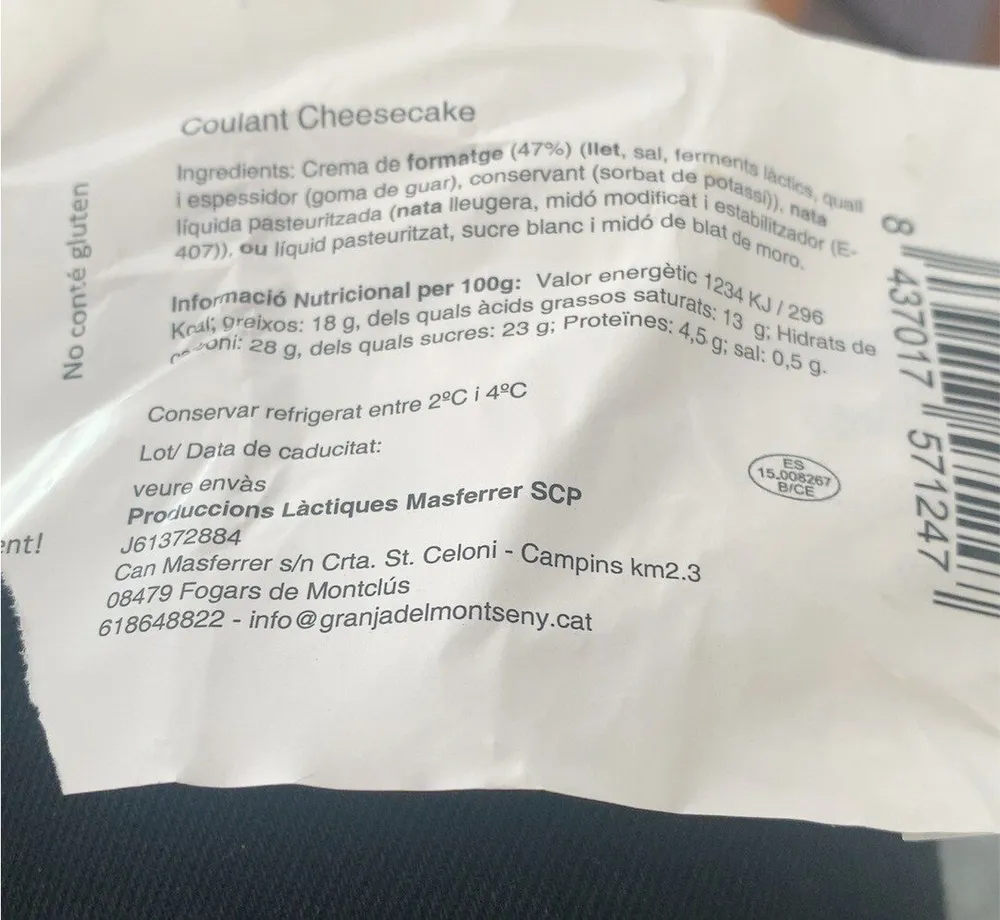 Coulant Cheesecake