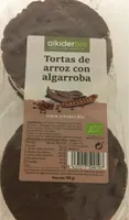 Tortas de arroz con algarroba