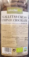 Galletas cacao chips de chocolate