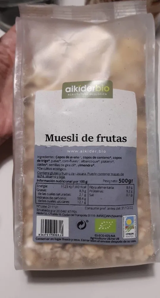 Muesli de frutas