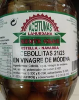 Cebollitas en vinagre de Módena