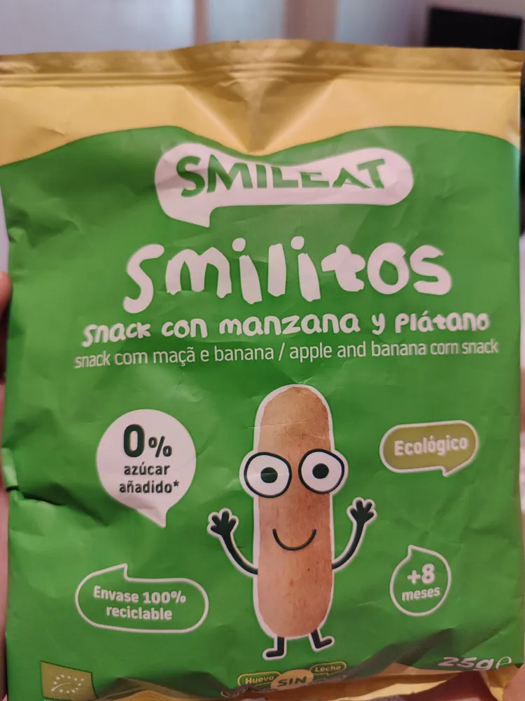 Smilitos snack con manzana y plátano