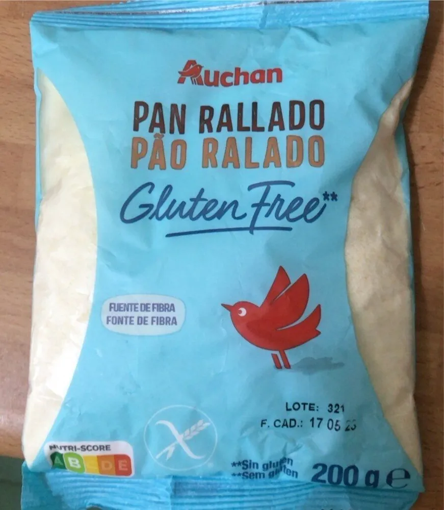 Pan rallado sin gluten