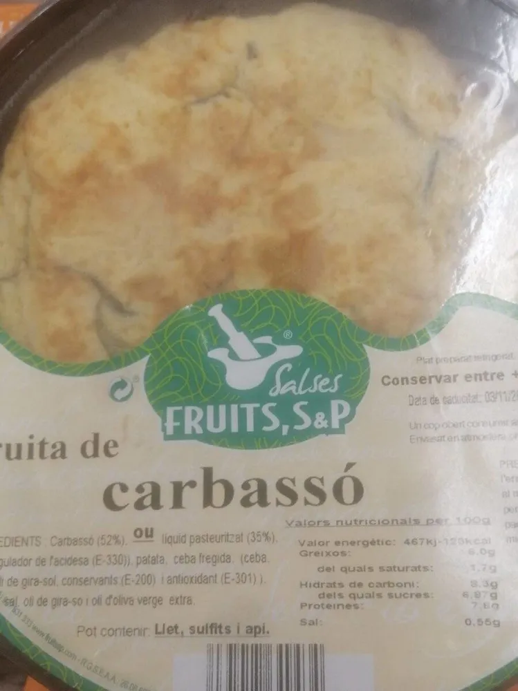 Truita de carbasso