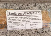 Barrita con arándanos