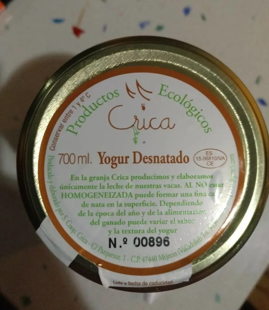Yogur desnatado