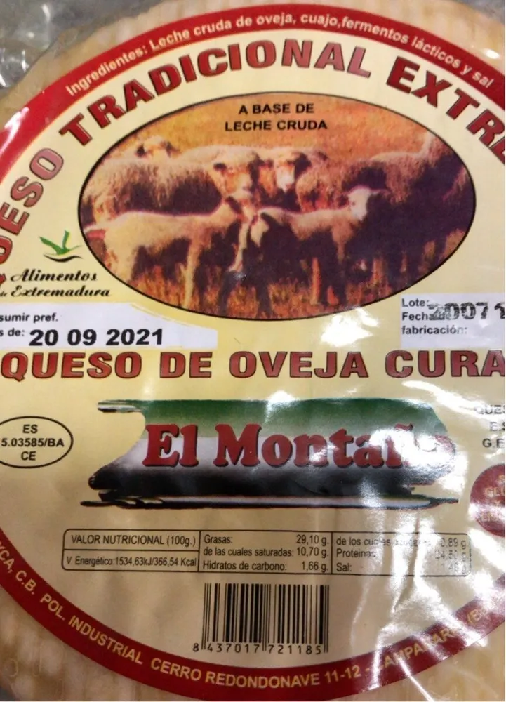 Queso de aveja curado