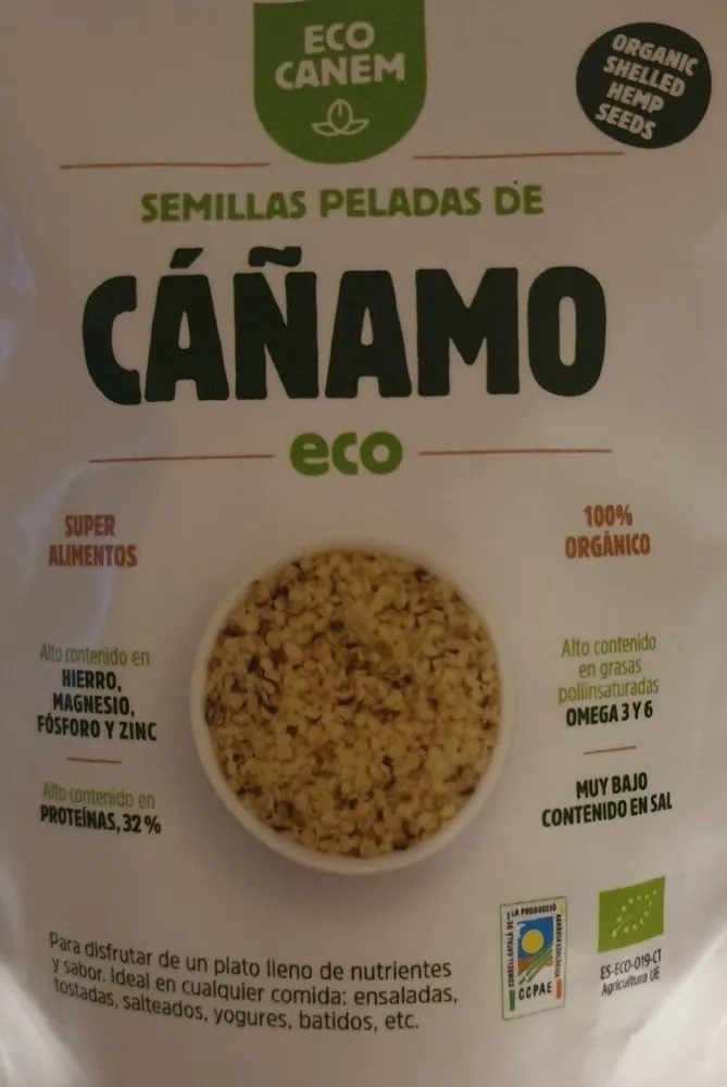 Semillas peladas de cáñamo
