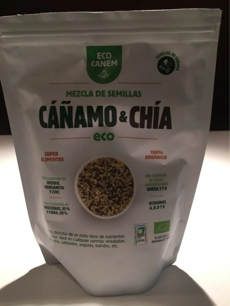 Mezcla de semillas cáñamo y chía