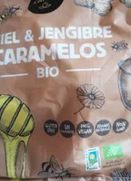 Miel y jengibre caramelos bio