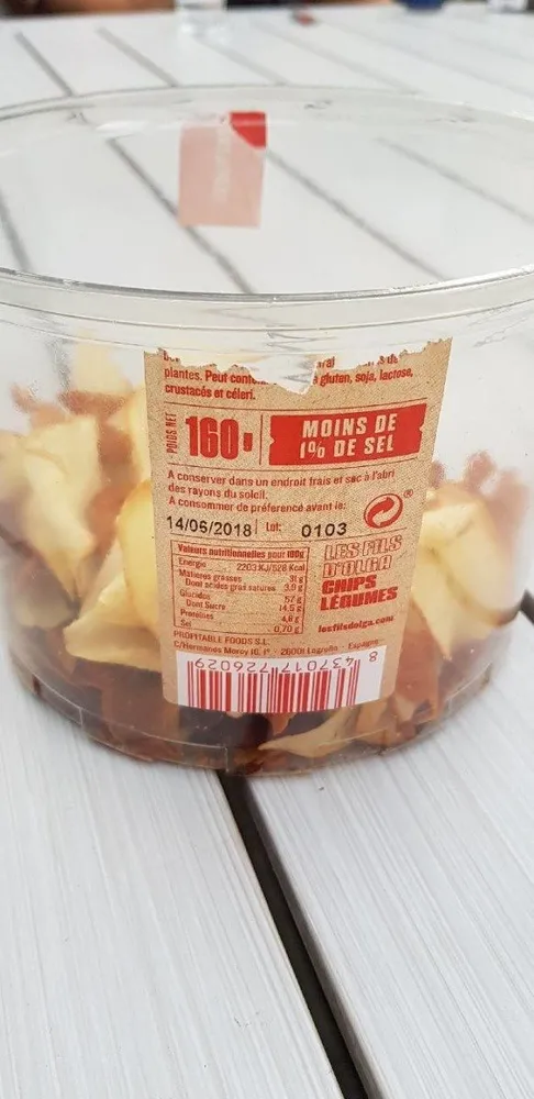 Chips legumes