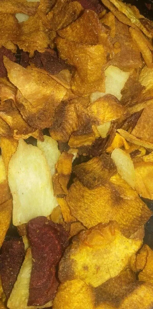 Chips de légumes à l'huile d'olive