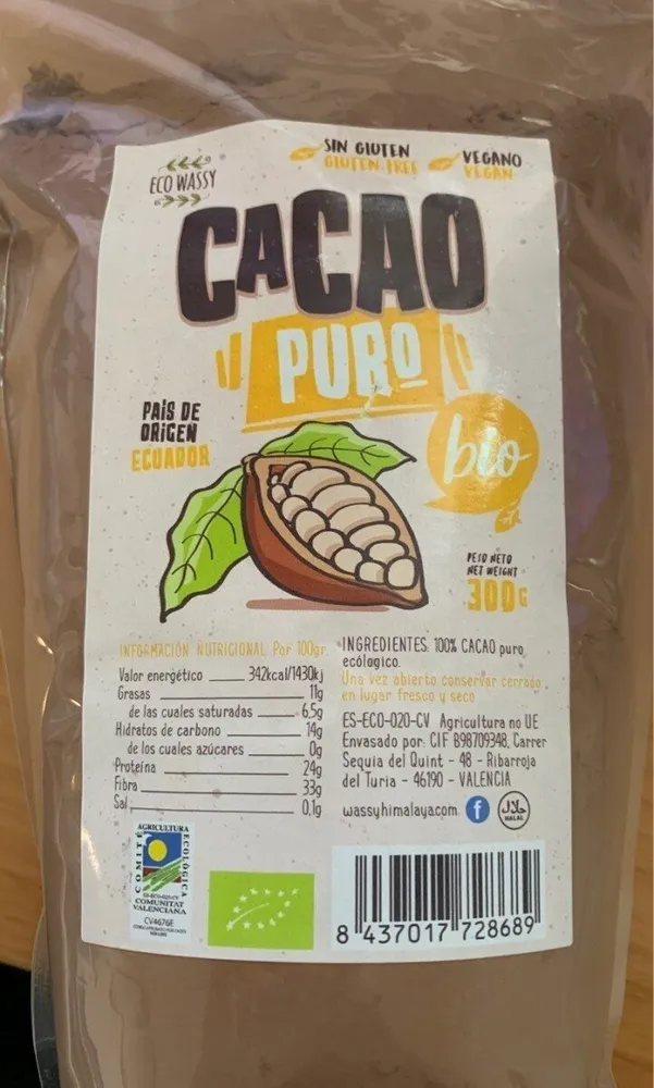 100% cacao bio