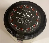 Helado ElCubillo Gourmet Stracciatella con Fresas ecológicas