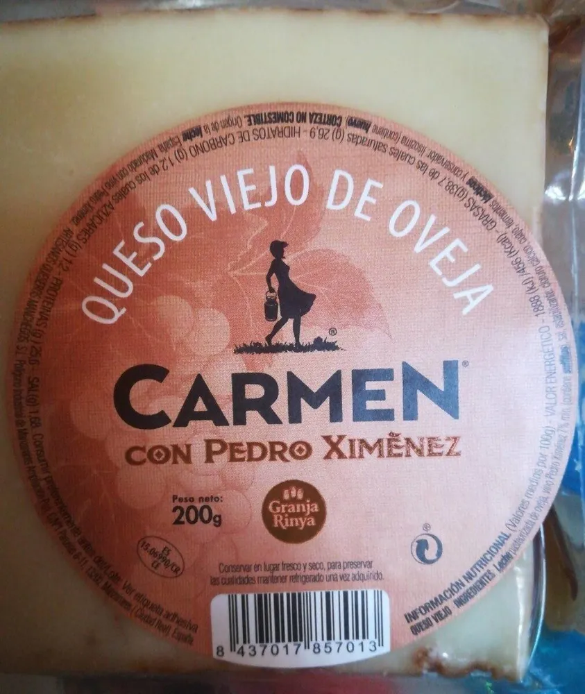 Queso viejo de oveja con Pedro Ximenez