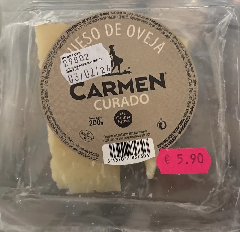 Queso De Oveja Curado