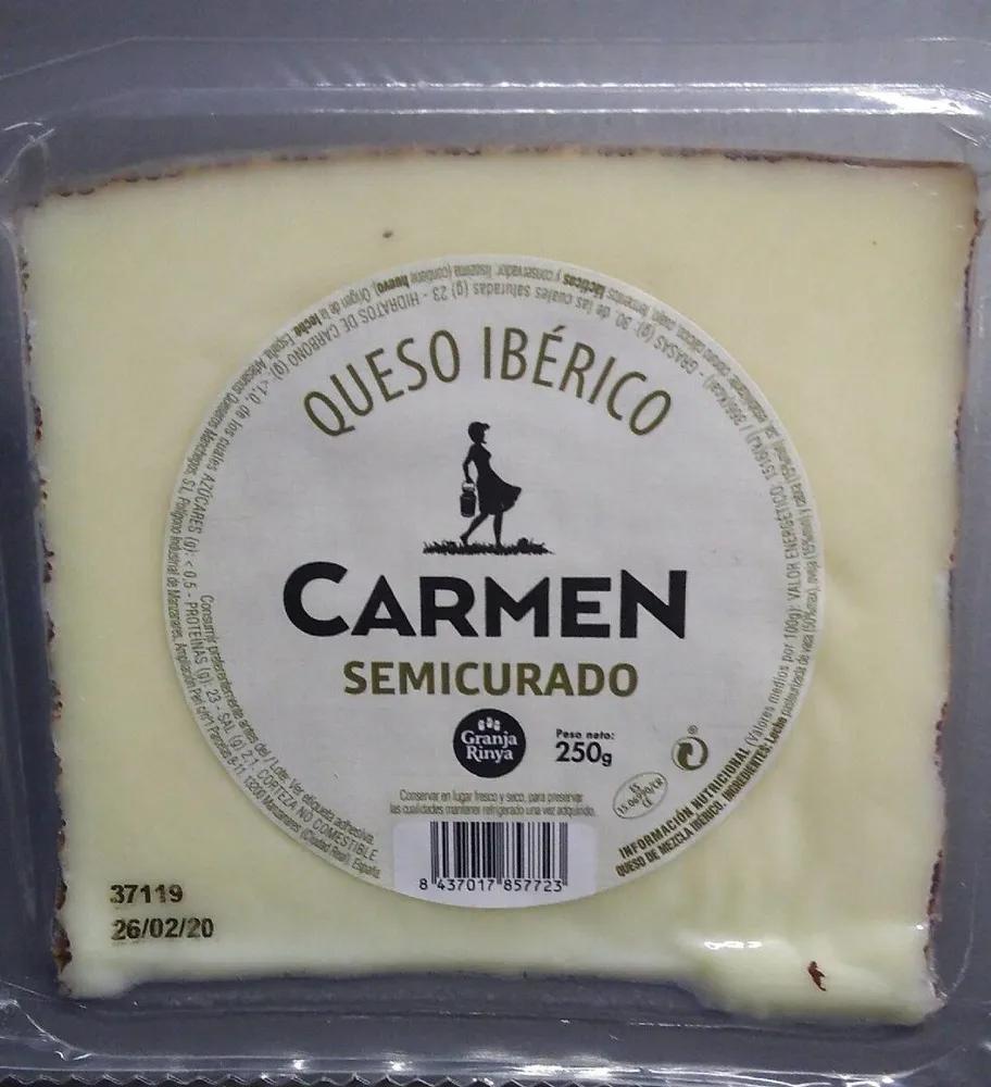 Queso ibérico semicirado