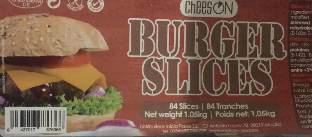 Burger slices