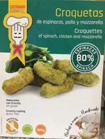 Croquetas de espinacas pollo y mozzarella
