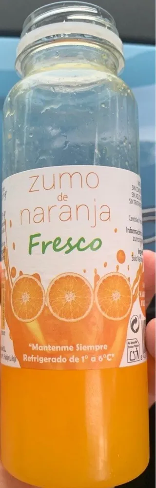 Zumo de naranja fresco