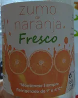 Zumo de naranja fresco