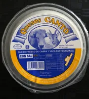 Queso fresco de cabra y vaca pasteurizada con sal