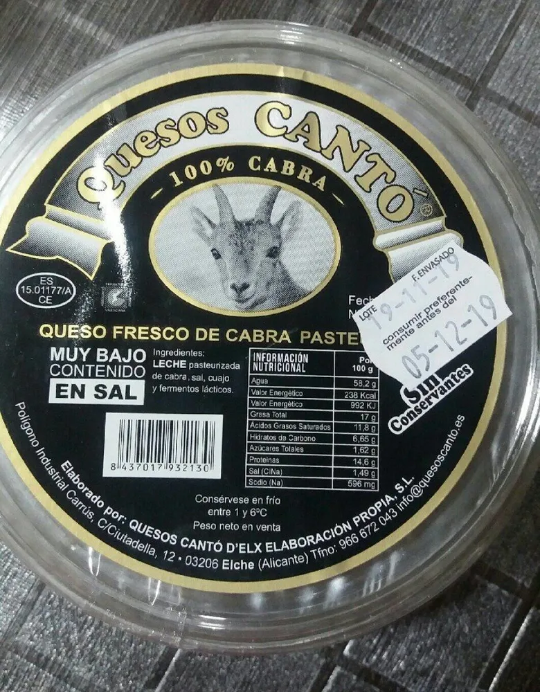 Queso fresco de cabra
