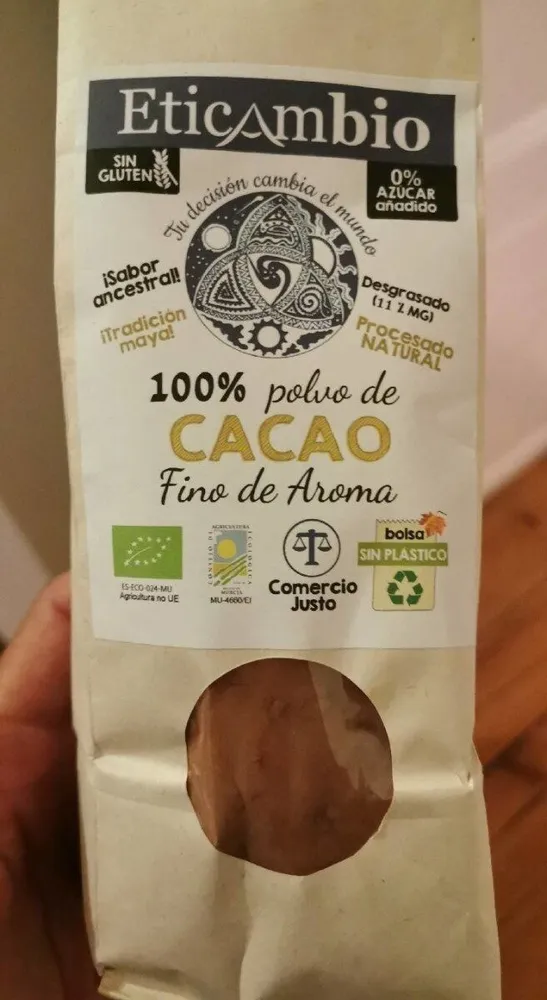 100% polvo de cacao
