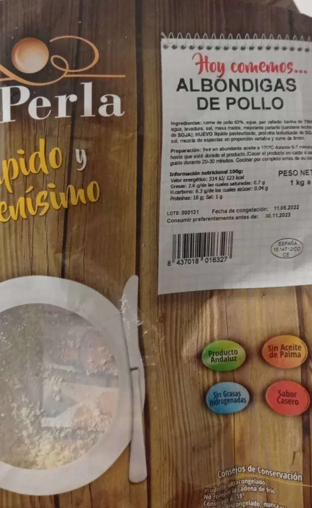 Albóndigas de pollo