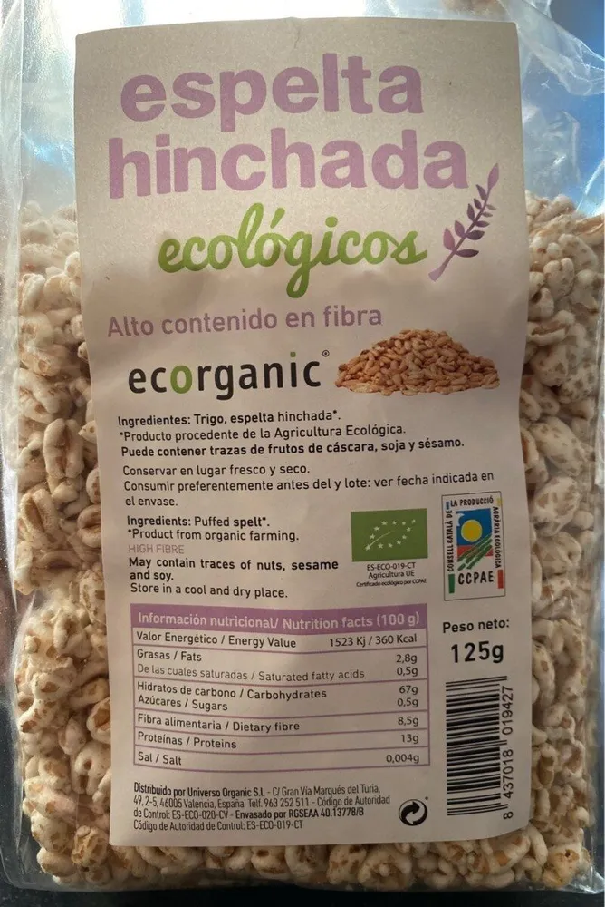 Espelta hinchada