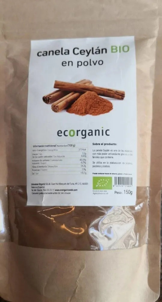 canela Ceylán BIO en polvo