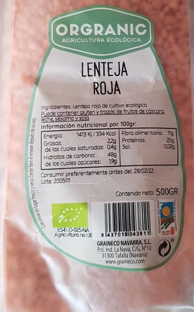 Lenteja roja
