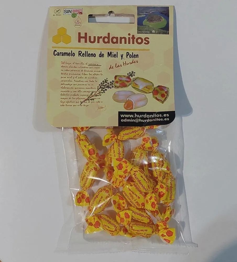 Caramelo relleno de miel y polen